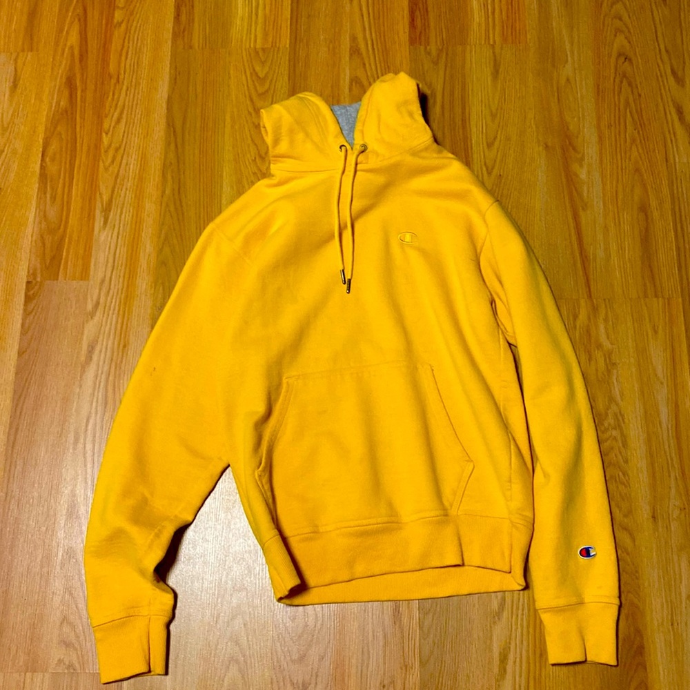 Yellow Champion Pullover Hoodie